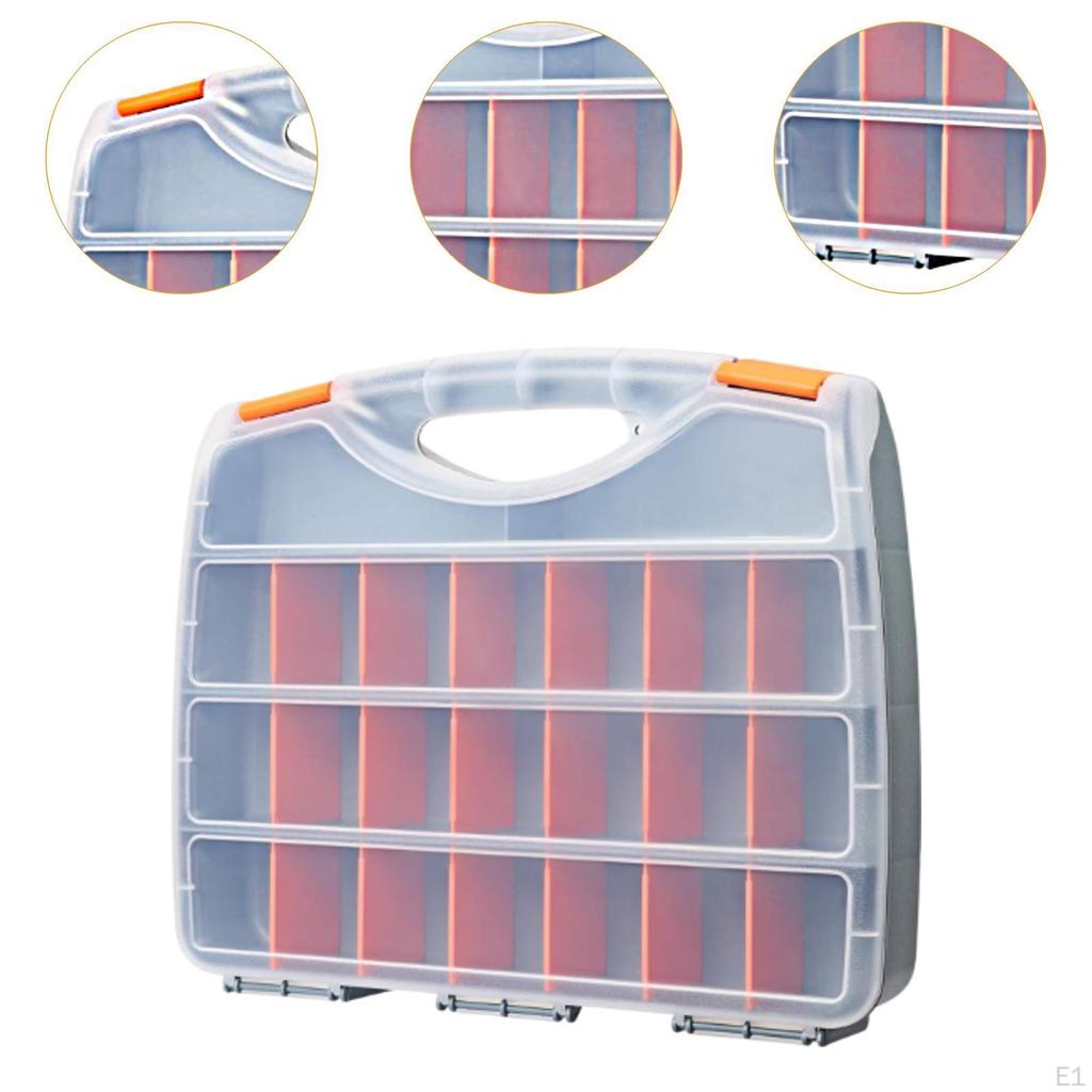 Walizka do przenoszenia śrub Skrzynka narzędziowa do naprawy samochodów Wielofunkcyjna 21 przegródek Organizer na elementy złączne do