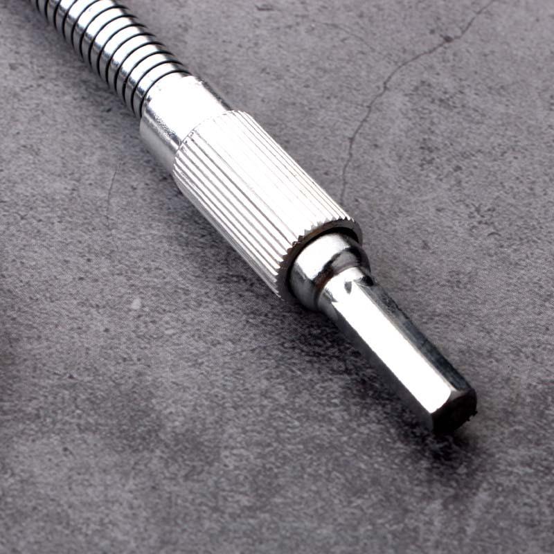 Elektrická vrtačka Šroubovák Flexibilní hřídel Univerzální kovový bit spojovací tyč Víceúhlová pracovní