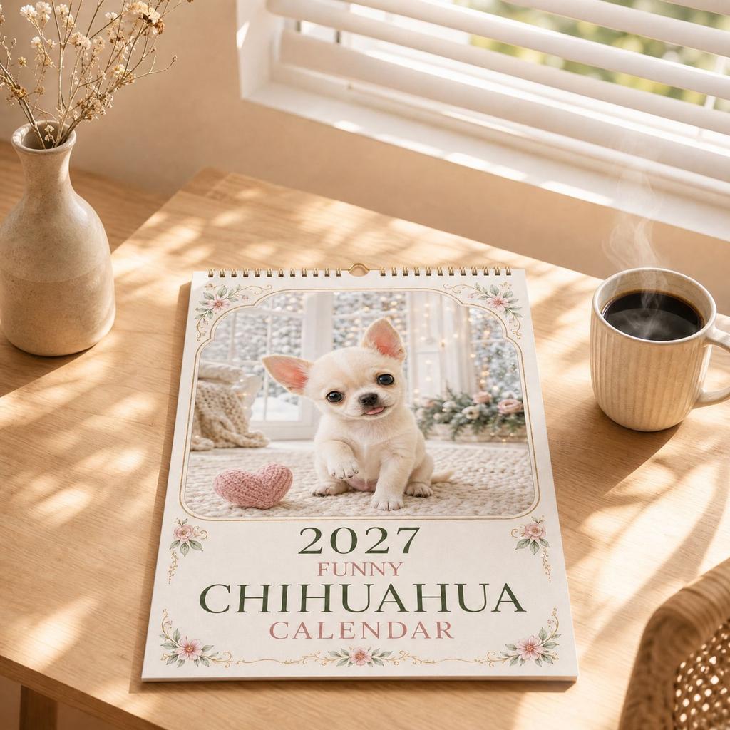 2027 Wall Calendar, Annual Hanging Calendar for Home Planning and Organization