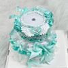 Cute Double-layer Small Cake Ornaments for Anime Badges Handmade Lace Birthday Cake Badge Holder Creative 58mm Badges Decor New