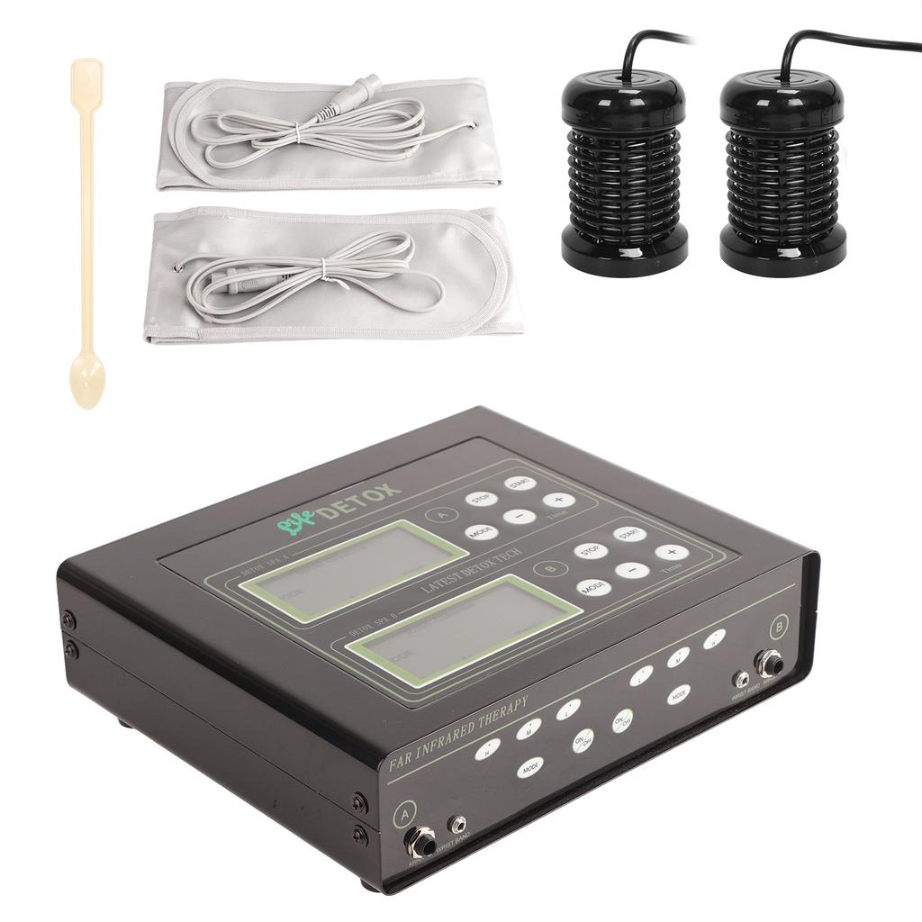 Lons Fußbadegerät Detox Fußbadegerät Gerät mit Armband Wartegürtel US-Stecker 110V