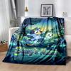 Bluey's Soccer Fun Personalized Text Blanket Cozy Personalized Blanket Durable Comfort Perfect for Couch Living Room Livingroom Bed
