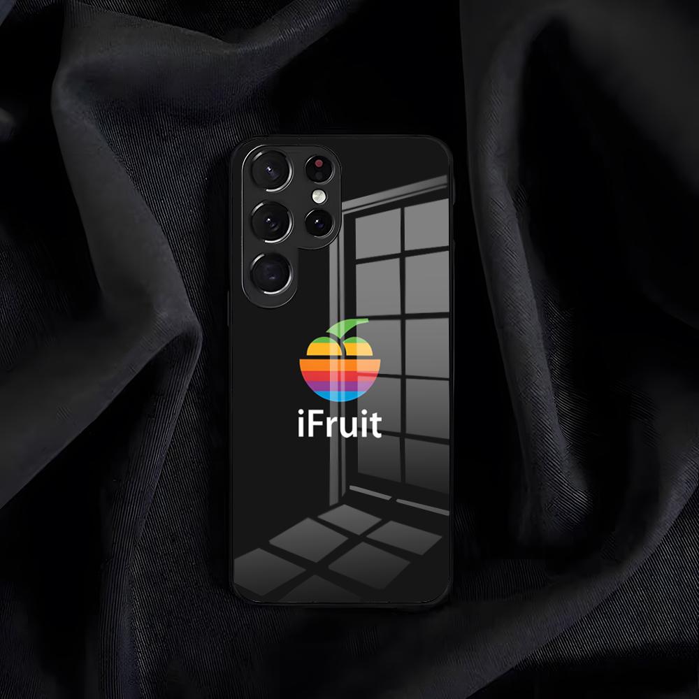 IfruitS-ES Logo Phone Case For Samsung S26 S25 Edge S24 S23 S22 S21 S20 Ultra Plus FE Glass Cover
