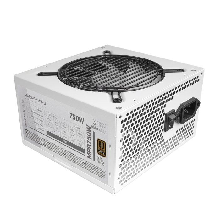 Alimentation atx - mars gaming - mpb750 - 750w - 80plus bronze - ventilateur 120mm ai-rpm