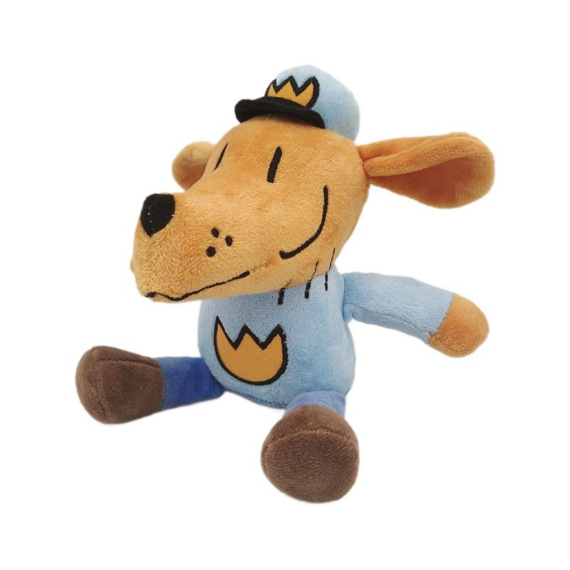 New Detective Dog Adventure Series Dog Man's Plush Toy Cartoon Anime Doll