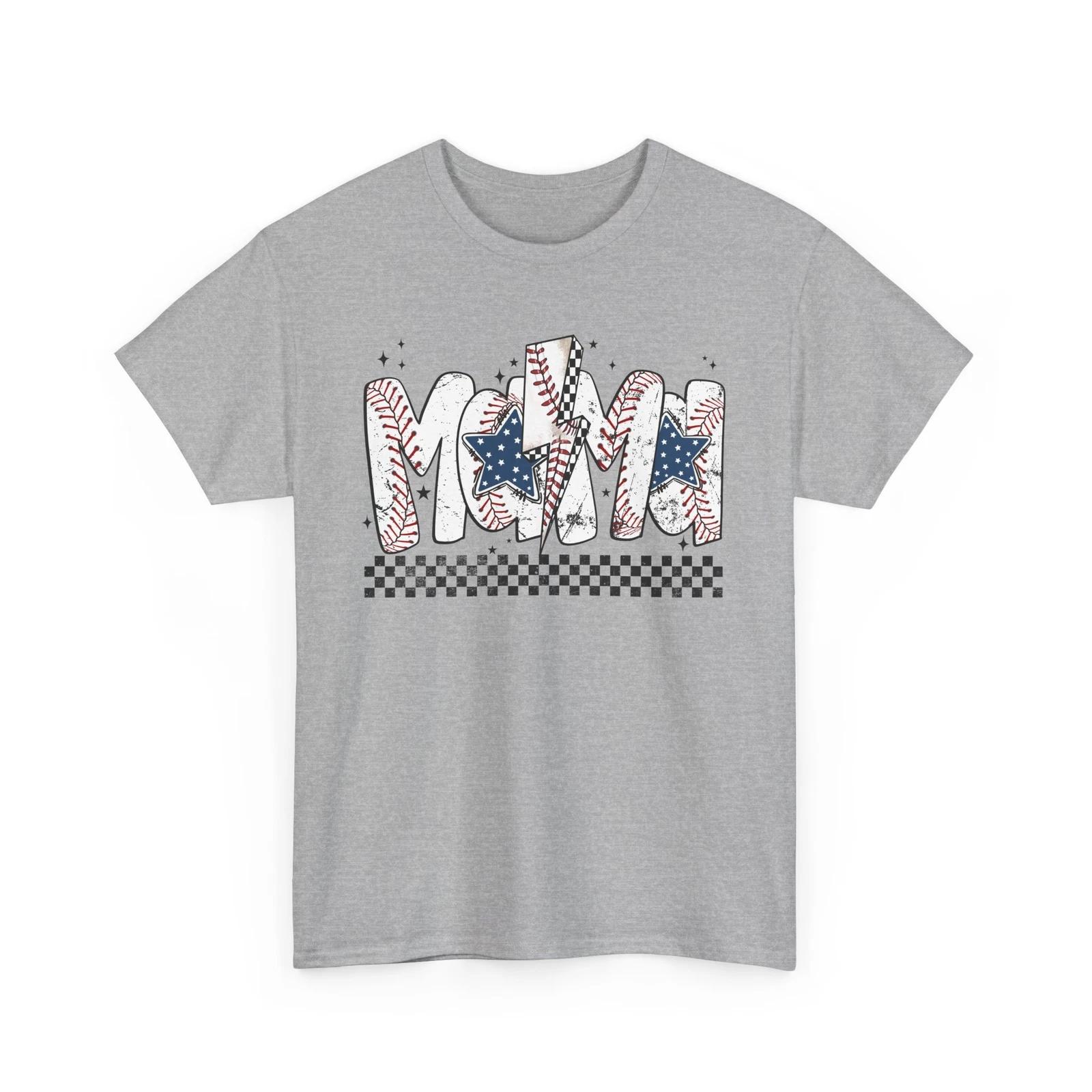 Baseball T-Shirt | Funny Baseball Fan Tee | Mama Baseball Shirt L