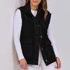 Women's Patchwork Sleeveless Lambswool Casual Versatile Warm Vest Jacket