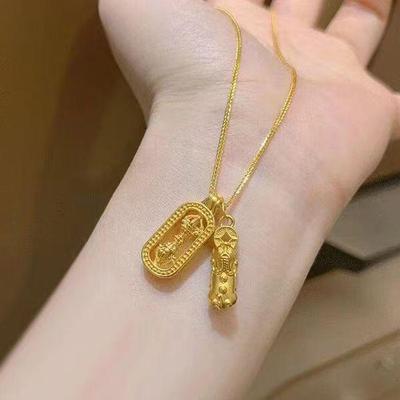 Pixiu Vajra Pendant Necklace - Chinese-Style Good Luck Charm