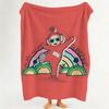 Cartoon T Teletubbies  Flannel  Blanket Suitable for Sofa Living Room Bedroom