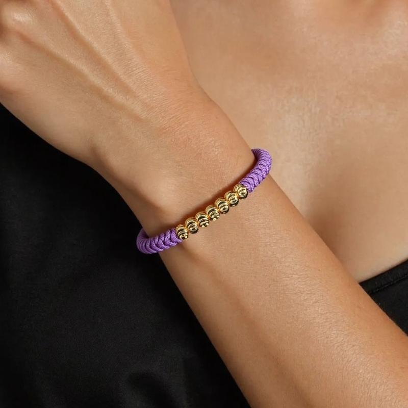 Elegant 4mm Braided Rope Adjustable Bracelet For Outdoor Enthusiasts Lightweight Comfort Fit Wrist Jewelry Accessories