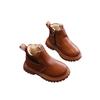 Unisex Youth Winter Lined Leather Boots for Kids