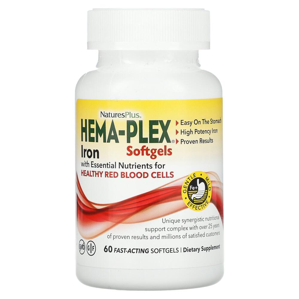 Nature's Plus Hema-Plex Softgels, 60 Count (2-Pack)