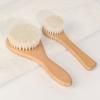 Newborns Baby Soft Hair Brush Ultra-Soft Natural Wool Bristles Brush Promotes Health Scalp Hair Growth For Hair Care Massage