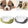 Round Soft Plush Cushion Pet Rest Sleeping Bed Mat Dog Cat Warm Kennel Pad Nest