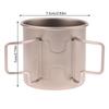 Tazza da campeggio Tazza in titanio Stoviglie da turista Utensili da picnic Attrezzatura da cucina per esterni Attrezzatura da cucina da viaggio Escursionismo