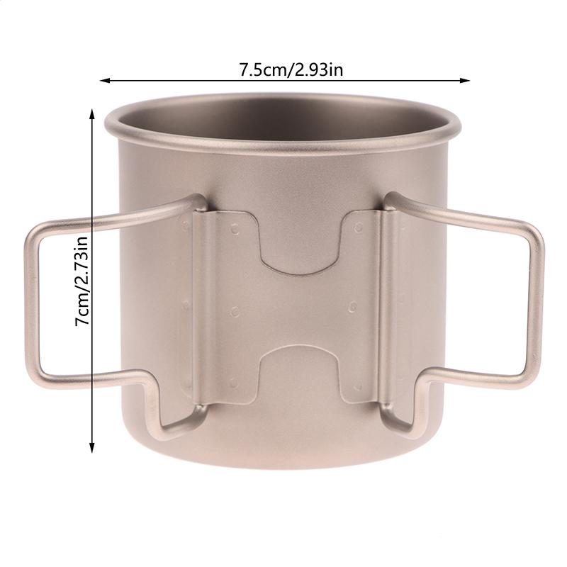 Tazza da campeggio Tazza in titanio Stoviglie da turista Utensili da picnic Attrezzatura da cucina per esterni Attrezzatura da cucina da viaggio Escursionismo