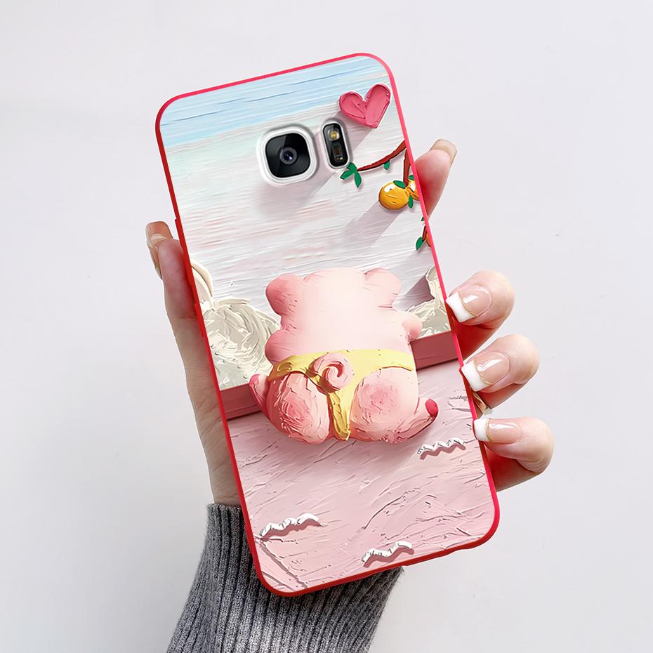 Per Samsung S7 Edge Custodia Galaxy S7 Fundas Cover Morbido Silicone Protettivo Custodia per Telefono Per Samsung Galaxy S6 S6 edge Coque Bumper