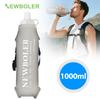 NEWBOLER 800/1000ml TPU Soft Water Bottle Ultra Lightweight Foldable Wristband Fixed Anti Slip Outdoor Running Soft Water Bottle 1