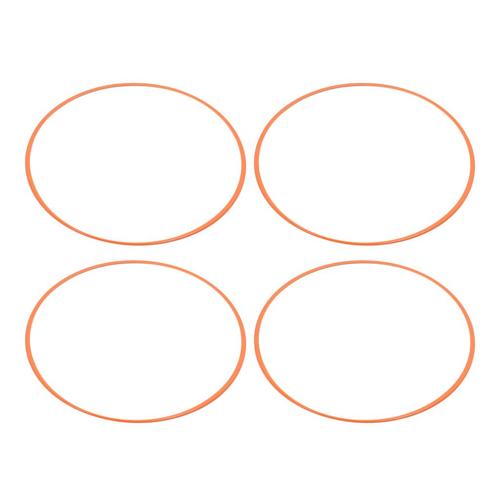 4 Pcs 20 Inch Wheel Rim Protector Orange Full Protection Self Adhesive Scratch Resistant Decorative Wheel Rim Ring