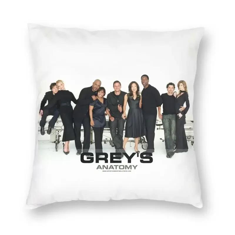 Greys Anatomy Seasons Episodes Signatures Cushion Cover Printing Throw Pillow Case for Sofa Custom Pillowcover Home Decoration