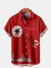 European And American Men'S Hawaiian 3D Printed Shirt Lapel Beach Short-Sleeved Fashion Casual Shirt