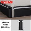 0.5m/1m Hidden Corner LED Skirting Line Aluminum Profile Recessed Backlight Baseboard Connector Wall Trim Floor Bar Strip Light