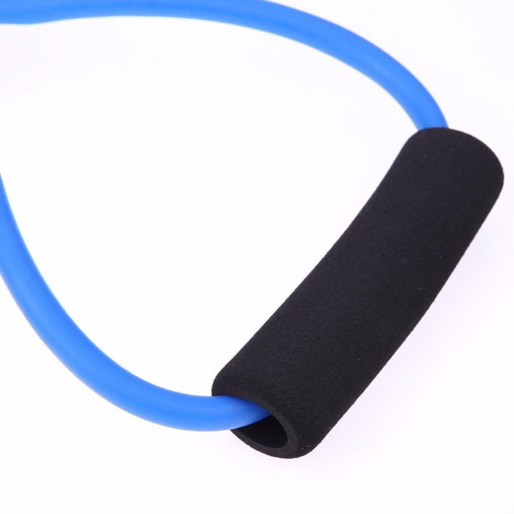 Portable Yoga Tube 8 Type Rubber Latex Muscle Training Resistance Band Elastic Pull Rope Gym Fitness