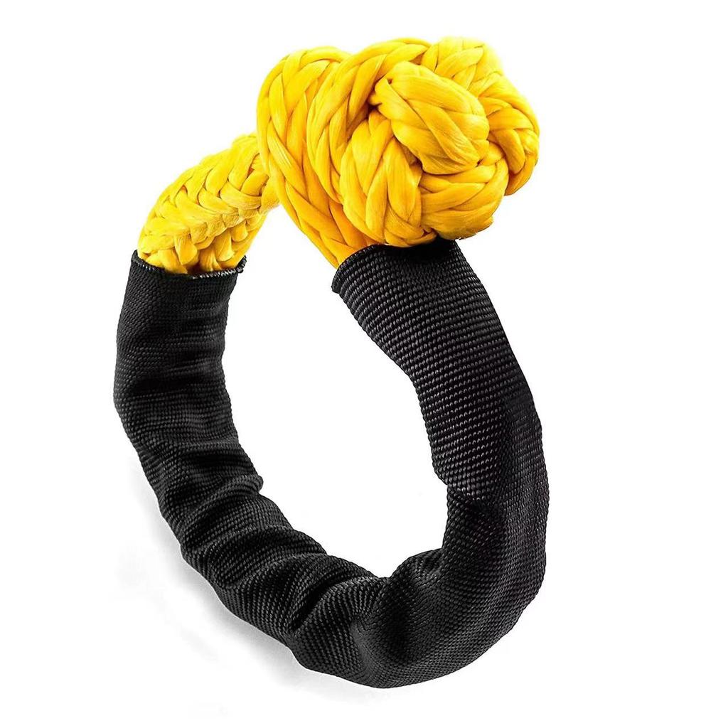 41000lbs Soft Shackle Synthetic Rope Heavy Duty Offroad 4X4 Tow Shackle Strap with Protective Sleeve for Jeep Truck SUV
