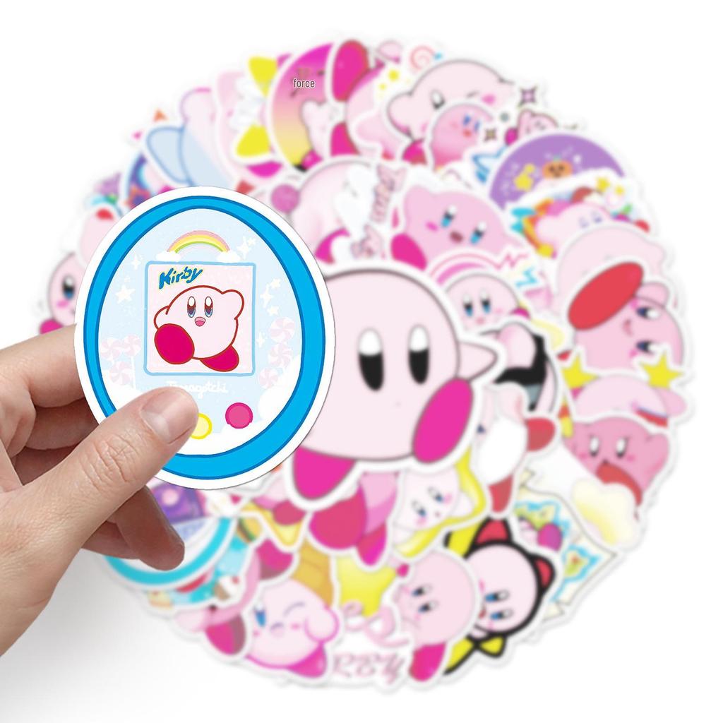 - 50 naklejek anime Kirby Star Graffiti do dekoracji deskorolki lub bagażu DIY