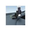 SEIWA P186 Accesorios para Coche Soporte Portátil de Navegación con Ventosa Adaptador, Diámetro de 90 mm, Negro (BK), Montaje y Fijación de PND, Adecuado para Curvos