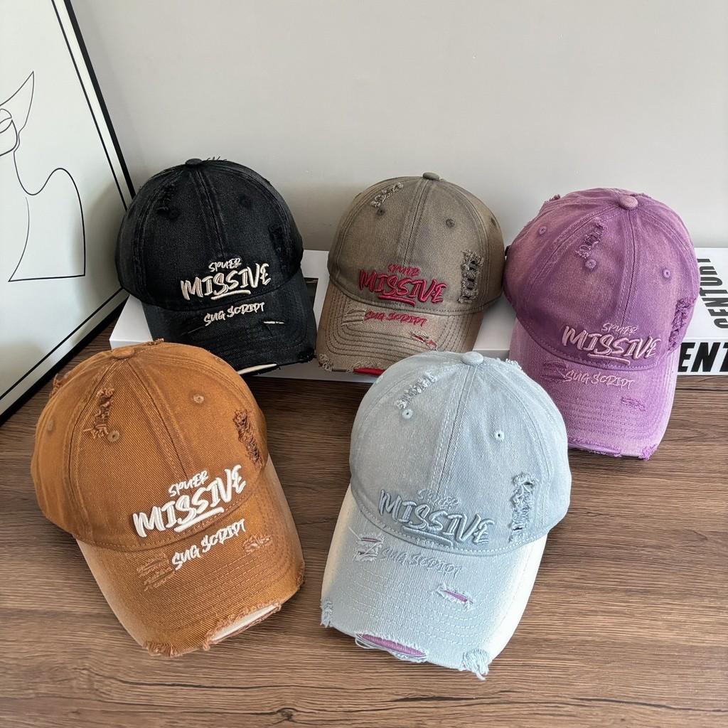 Retro-Baseballkappe mit Stickerei für Damen und Herren mit Sonnenschutz und verstellbarer Passform