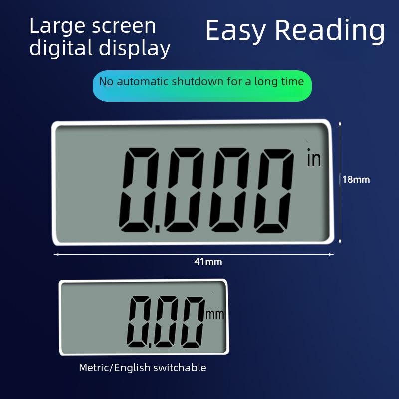 0-12,7mm Elektronischer Digitaler Messuhr-Mikrometer, 0,01mm Tiefenmessung, 0,001mm Genauigkeit.
