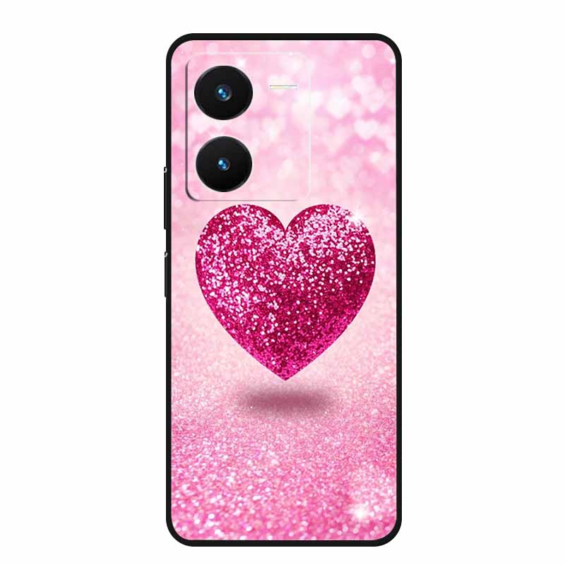 For Vivo IQOO Z8 Case Luxury Soft TPU Silicone Phone Cases for Vivo IQOO Z8X 5G V2314A V2312A Cover Protective Cartoon New Funda