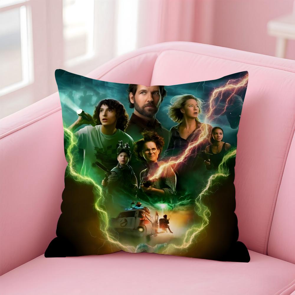 GGhostbusters AAfterlife Cartoon Cushion Cover Pillow Case Soft Friendly Fabric Concealed Zipper
