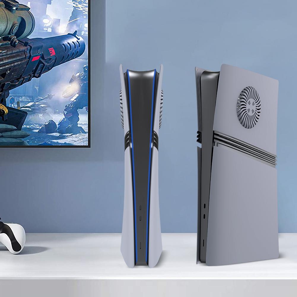 Für PS5 Pro Disc/Digitale Edition Konsole Ersatz-Frontplatte Kratzfeste Frontplatte Konsolenabdeckung Staubdichte Schutzschale