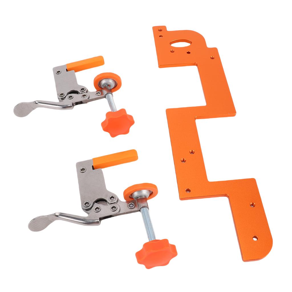 Einbaugriff-Schlitzschablone Kleiderschranktür Positionierungswerkzeug mit Edelstahl-Festklemme Kugellagerfräser