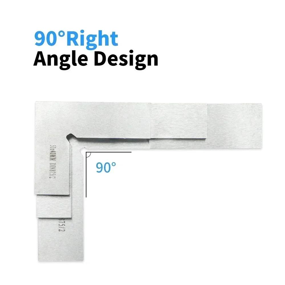 90° Carbon Steel Carpenter Square - Woodworking Measuring Tool (Durable, High-Precision)