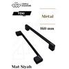 160 Mm Metal Black Drawer Handles Cabinet Kitchen Furniture Handle 1 Piece (16 Cm) = 160mm