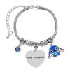 Stitch Cartoon-Figur Herz Graviertes Metallarmband Zum Verschenken Und Für Frauen Männer