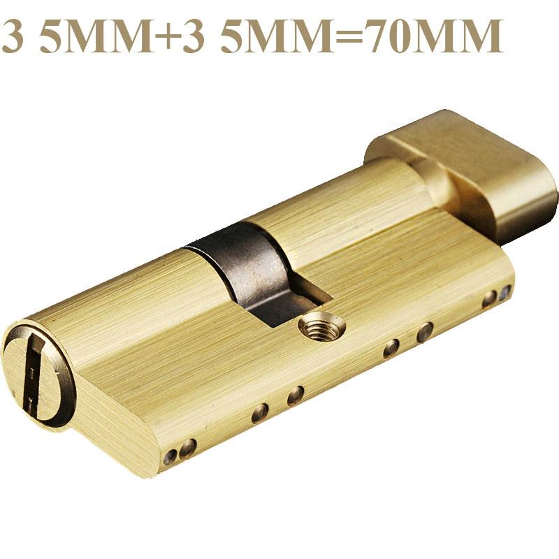 

Дверной цилиндр 120 мм безопасности для дверного замка толщиной 70 мм, внутренняя ручка замка для спальни, гостиной, 3 шт., латунный ключ