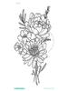 Neue 3D Wasserdichte Blumen Tattoo Aufkleber - Einweg und Original Design