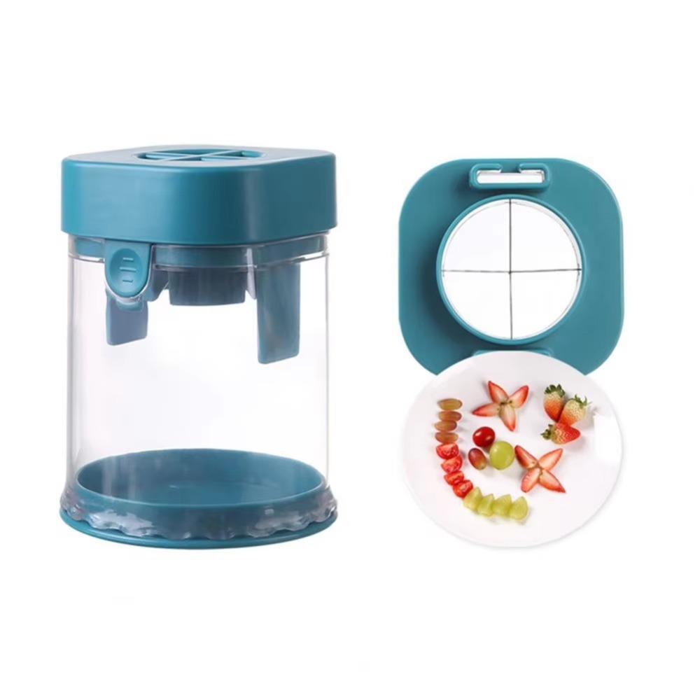 Efficient Quick Fruit Slicer Plastic Fruit  Press Separator  Cherry Tomato for Salad