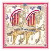 POBING Silk Scarf Women Large Shawls Spain Horse Print Stoles Square Bandana Luxury Kerchief Hijab Scarf Female Foulards 130CM