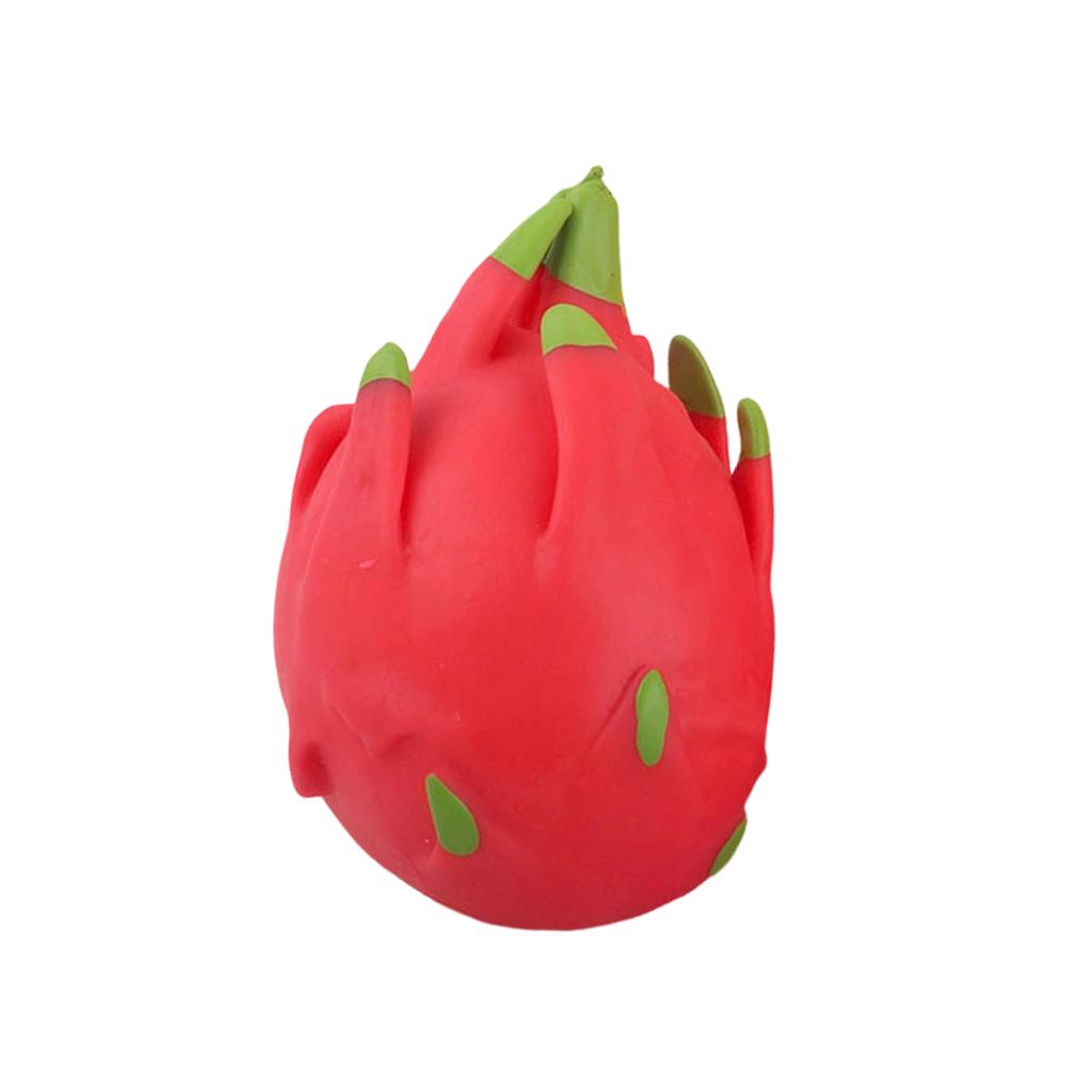 Balle Anti-Stress Dragon Fruit Cadeau Squishy Squeeze Anti-Stress Fidget Jouet Sensoriel Simulation Fruit Alimentaire, Balles à Presser Pour Enfants
