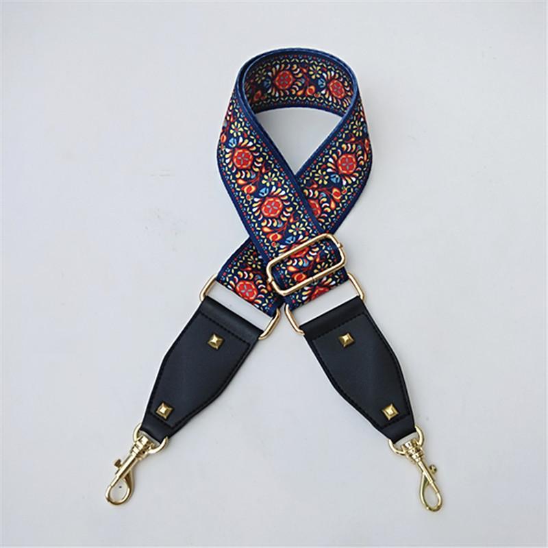 Ribbon Replaceable Adjustable Strap One Shoulder Oblique Cross Ethnic Style Long Shoulder Strap Women's Bag Strap Accessories