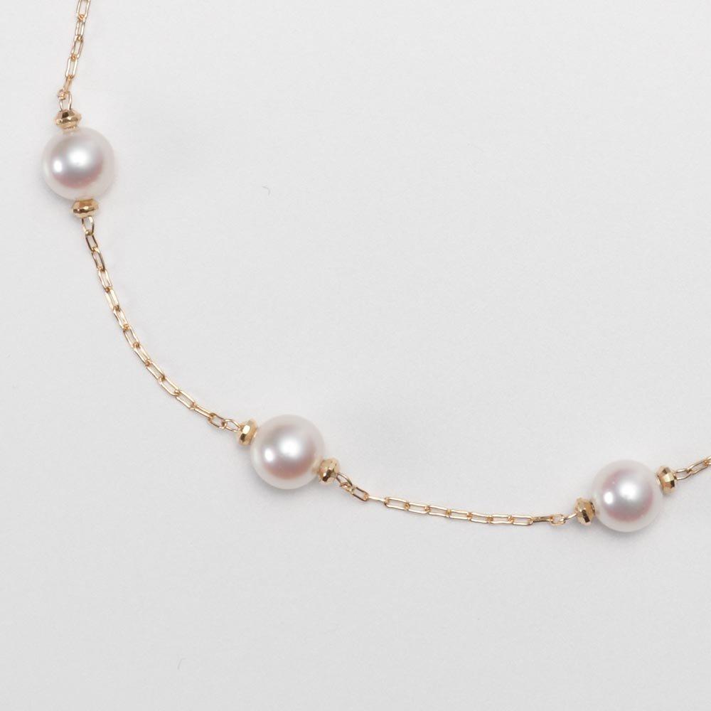 Waltz Pearl Bracelet K18 Pearl Bracelet [Moon Label] Women's [Gift Wrapped]
