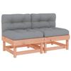 VidaXL Center Sofas with Cushions 2 Pcs Solid Douglas Wood, Garden Sofa, Garden Seat, Outdoor Seat, 825462