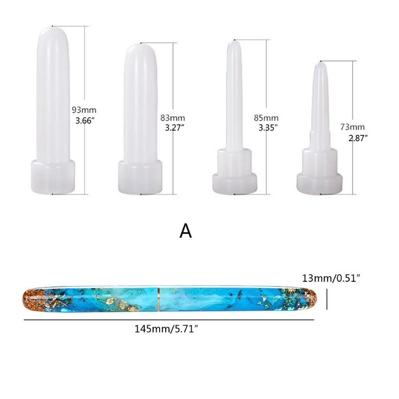 1 Set Ballpoint Epoxy Casting Mold Fountain Pen Epoxy Mold Silicone Pen Molds Resin Mold Pen Style Pen Casting Mold