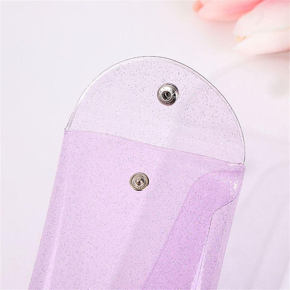 Transparent Pencil Case Glitter Stationary Organizer PVC Pencil Bags Cosmetic Bag
