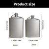 Durable Titaniums Flask High Quality Titaniums Wine Flask 260ml 200ml Bottle for Adventurous Traveler